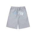 Trapstar Arch Logo Gothic Sweat Shorts - Grey/Ice Blue