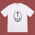 Trapstar Decoded Oval Logo Tee - White