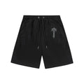 Trapstar Tonal Gothic Arch Logo Sweat Shorts - Black