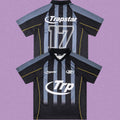 Trapstar Vertical Stripe Football Jersey - Black/Charcoal