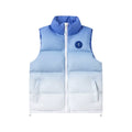 Trapstar Ombre Fade Puffer Vest - Blue/White