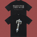 Trapstar Camo Fill Gothic Logo & Arch Tee - Black