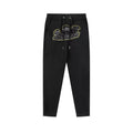 Trapstar Style Autumn/Winter Yellow-Trim Shooters Sweatpants - Black