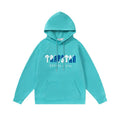 Trapstar Style Autumn/Winter Gradient Logo Graphic Hoodie - Turquoise