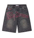 Vale Forever Iced Out Jorts Black