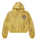 Vale Forever Sun Clustered Zip Up Hoodie Yellow